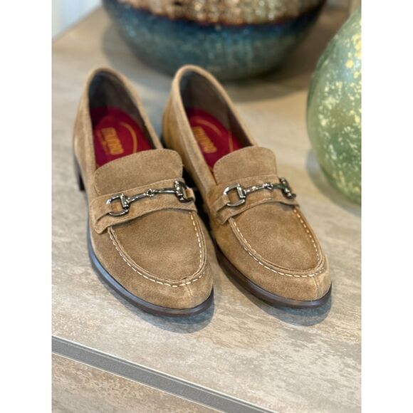 Munro Gryfinn Bit Loafer Toasted Seasame Suede Size 9 - Picture 4 of 5
